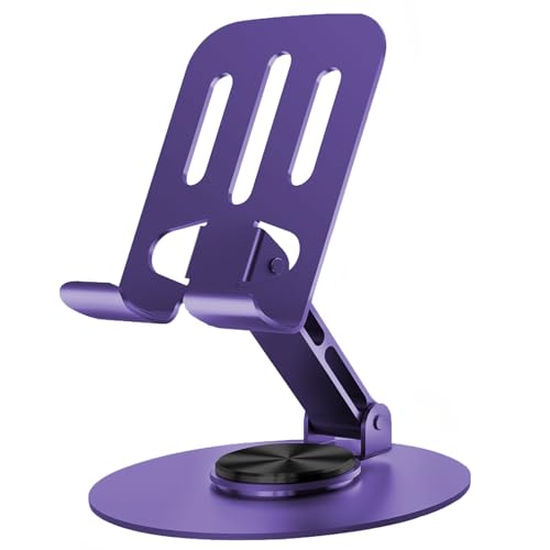 Universal Metal Cell Phone Stand, Purple - color: Purple