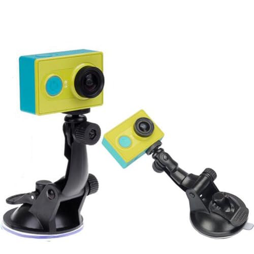 Action Camera Car Suction Cup Mount+ Tripod Adapter for GOPRO Hero 6/5/5 Session/4 Session/4/3+/3/2/1, and Other Action Camera
