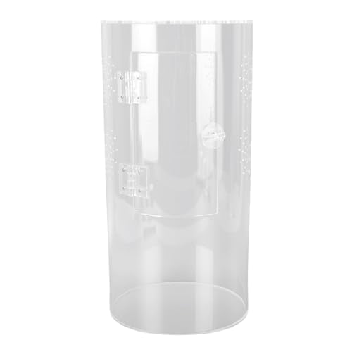 Zunate Acrylic Reptile Enclosure, Transparent Terrarium for Jumping Spiders, Front Opening Design with Excellent Ventilation and Rugged Build