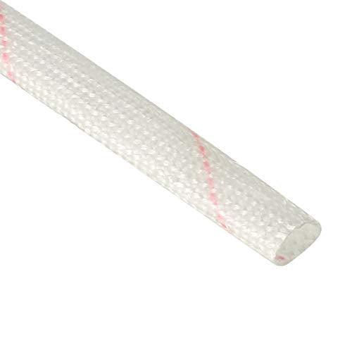 uxcell Fiberglass Heat Shield Sleeve 8mm(5/16-inch) ID x 3.28ft Adjustable PVC Silicone Fiberglass Sleeve Pipe