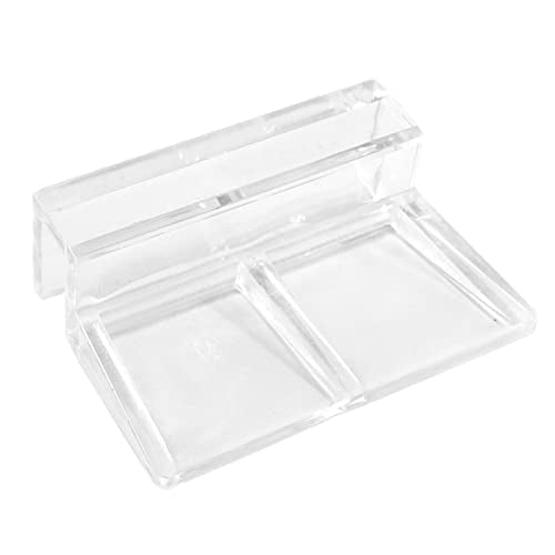 20 Pack Aquarium Lid Clips DIY Aquarium Lid Holder Clear Acrylic Fish Tank Support 6MM Aquarium Glass Holder(6MM) - size: 6MM