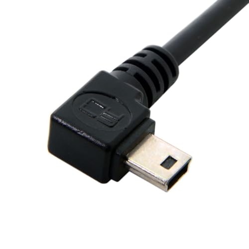 chenyang Mini USB Cable USB 2.0 Male to Mini USB 5 Pin Male 90 Degree Left Angled Charging Data Transfer Extension Cable 1.8M - color: Left Angled, size: 1.8M