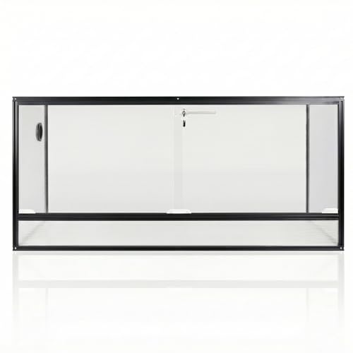 120 Gallon Bearded Dragon Tank, 48x24x24 Reptile Enclosure - size: 48x24x24" (120 Gallon)