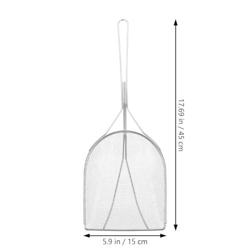 Abaodam Reptile Sand Shovel Stainless Steel Sifter with Fine Mesh for Terrarium Substrate Cleaning and Waste Removal, Sturdy Sand Scoop for Tortoise, Lizard, Gecko, and Snake Habitat