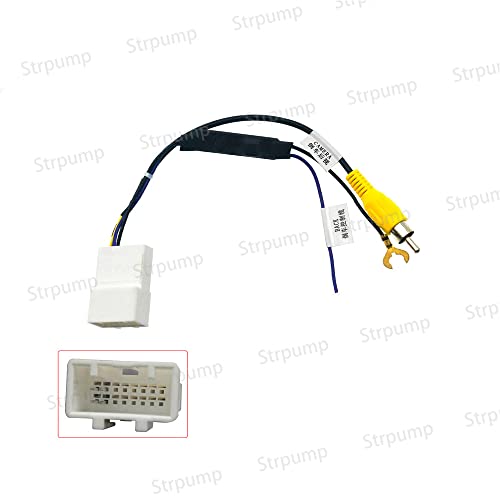 for Toyota Camry RAV4 Highlander OEM Car Parking Reverse Rearview Backup Camera RCA Video Retain Cable Adapter Plug Output 16 Pin