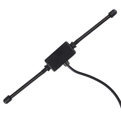 Universal Car Stereo AM FM Dipole Antenna,Hidden Adhesive Mount AM FM Radio Antenna for Vehicle Car Truck SUV Radio Stereo Head Unit Receiver Tuner,10 feet Cable DIN Plug Connector (Male)
