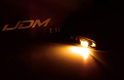 iJDMTOY USB Mini LED Car Interior Ambient Atmosphere Accent Lighting Kit - color: Amber