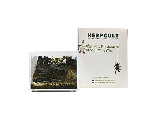 Herpcult Magnetic Acrylic Mini-Flat Enclosure 3 x 4 x 2.5