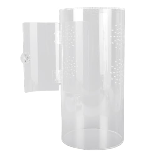 Zunate Acrylic Reptile Enclosure, Transparent Terrarium for Jumping Spiders, Front Opening Design with Excellent Ventilation and Rugged Build