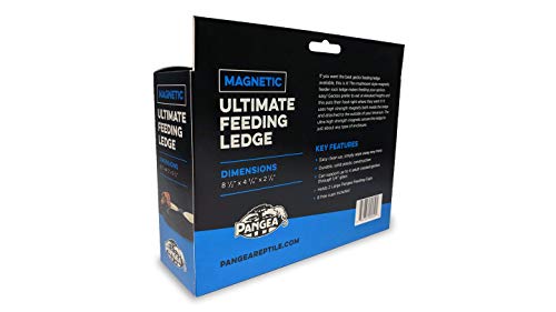 Pangea Ultimate Gecko Ledge - Magnetic Feeder for Crested Geckos | 8.5" x 4.75" x 2.25" Magnetic Gecko Feeder Ledge, Holds 1.5oz Feeding Cups