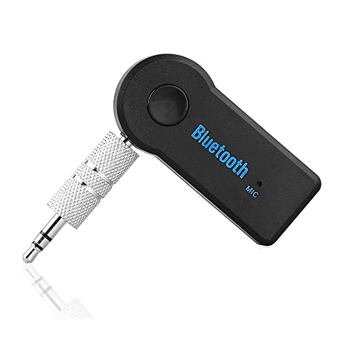 Bluetooth AUX Adapter for Car, Wireless Audio Receiver Portable Hands-Free Car Kits with AUX 3.5mm - color: black