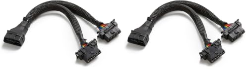 bbfly-B6 OBD2 Splitter 16 Pin OBD II Splitter Extension 1x Male and 2X Female Extension Cable Adapter (1FT/30CM) (1Pack) (Pack of 2) - size: 1Pack (Pack of 2)