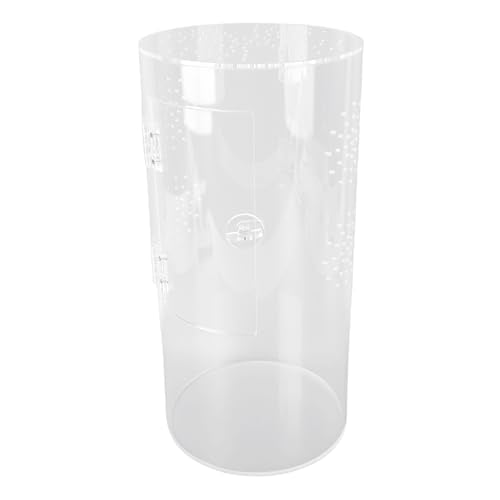 Zunate Acrylic Reptile Enclosure, Transparent Terrarium for Jumping Spiders, Front Opening Design with Excellent Ventilation and Rugged Build