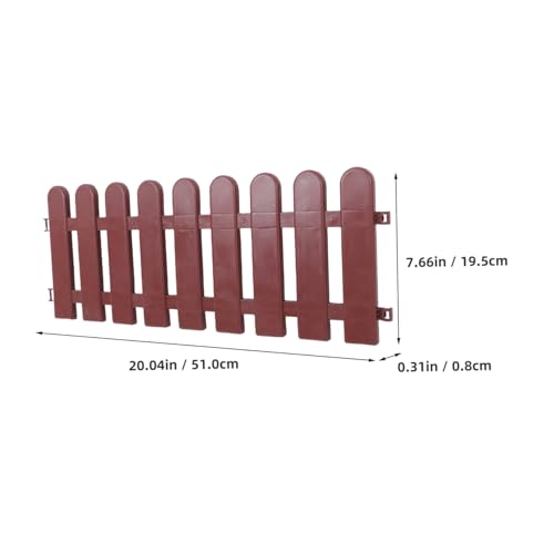 4pcs Outdoor Tortoise Enclosure: Pet Playpen Animal Barrier Fence Decorative Garden Fence Panel for Reptiles Pets Small Animals Outdoor Yard Landscape Patio