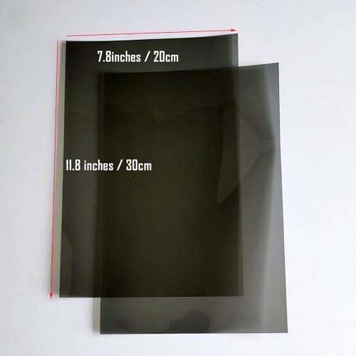 Polarizing Filters 2PCS 7.8x11.8inches Polarizer Linear Adhesive Polarized Film Sheets for LCD Screen Educational Physics Photography Lighting