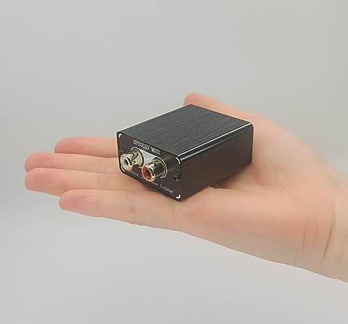 SPRODIO RCA Ground Loop Noise Filter Stereo Audio Noise Isolator Box Eliminate Common Ground Loop hum Noise for Home Audio System with RCA Socket (M101)