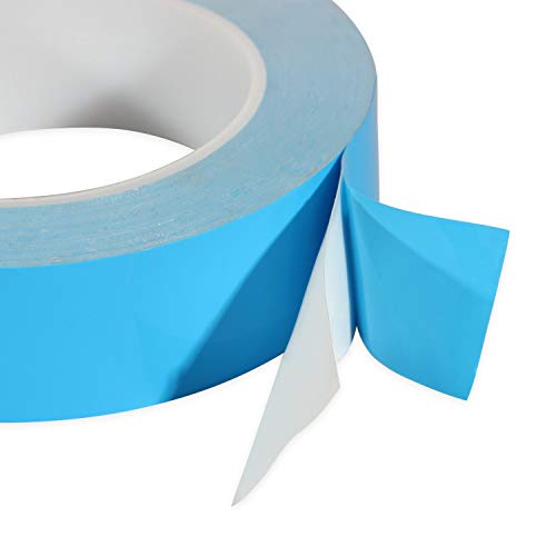 HPFIX Thermal Adhesive Tape 30mm by 25M, High Performance Thermally Conductive Tape Apply for Coolers, Heat Sink, LED Strips, Computer CPU, GPU, Easy to Apply & High Durability - size: 30mm x 25M