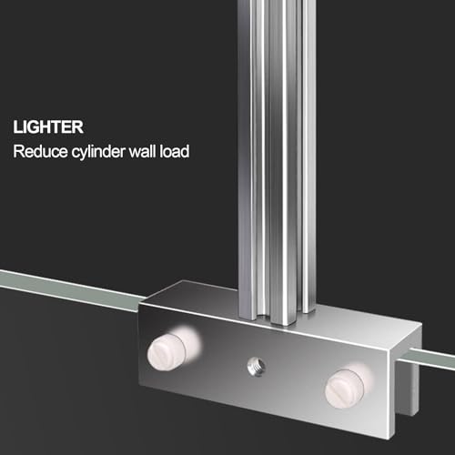 Adjustable Reptile Lamp Stand, Aluminium Alloy Hanging Lamp Holder for Turtle Tank and Fish Aquarium, with Reinforced Base and Groove Design for Heating Lamps