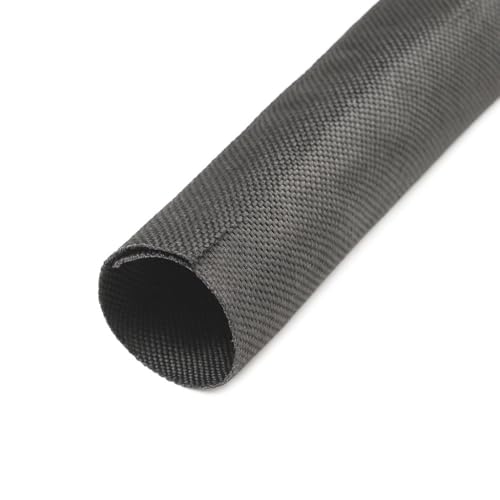 MGI SpeedWare Woven Mesh Split-Sleeve Wire Loom for High-Temperature Automotive Harness and Home Cable Management - 25 feet (1.5") - size: 1.5"
