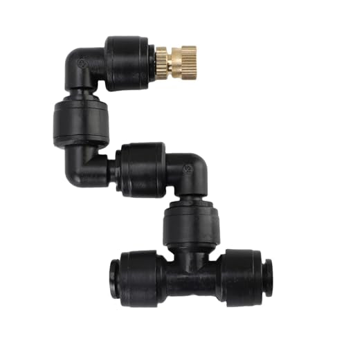Reptile Humidifiers Smart Mister System Timer Function Automatic with Copper Nozzles for Spray Kit for Rainforest Reptiles Watering Plants Enhancing Gardens Cooling in Greenhou