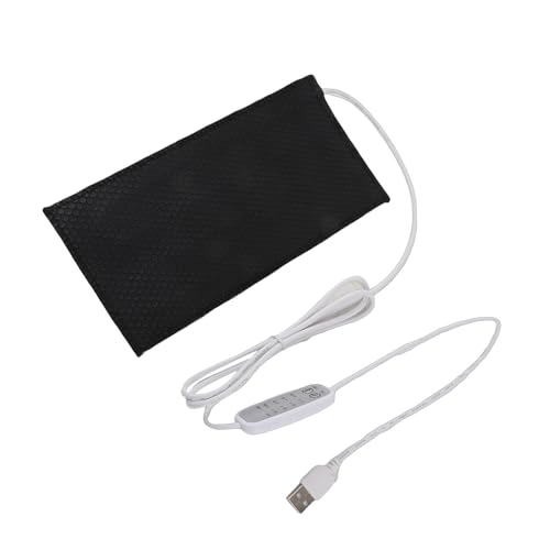 Reptile Heating Pad DC 5V Under Tank Terrarium with Temperature Control USB Power Safety 4 Gear Adjustment Reptile Heat Mat for Turtle Tortoise Snakes Lizard Gecko (20x25cm) - size: 20x25cm