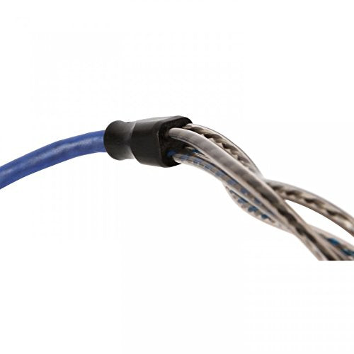 NVX® XIV46 19.69 ft (6 Meter) Oxygen Free Copper 4-Channel Twisted Pair V-Series Car Audio RCA Audio Interconnect Cable with Shielded Noise Reduction and Split-tip Silver-Plated Ends - size: 4 Channel-20 ft.