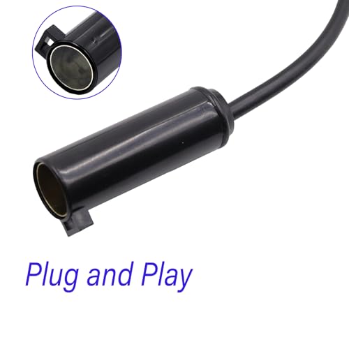 Car FM AM Radio Antenna Extension Cable 30.5CM/12Inch DIN Plug