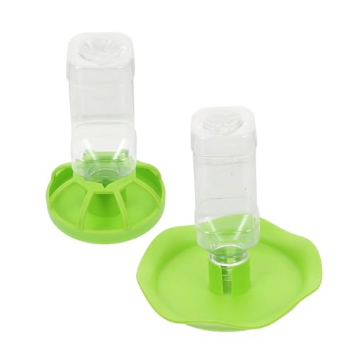 BESTonZON 2-Pack Reptile Feeding Dish Water Bowl Set Plastic Tortoise Food Holder Drainage Suitable for Lizards Bearded Dragons and Aquatic Pets