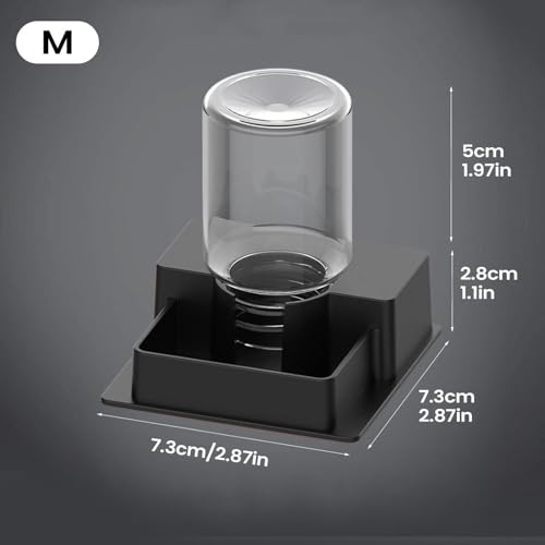 Reptile Water Feeder - Automatic Leak-Proof Dispenser, Constant Level Hydration Station | Waterer for Gecko Snake Lizard Bearded Dragon Home Indoor Tank Habitat - color: mm