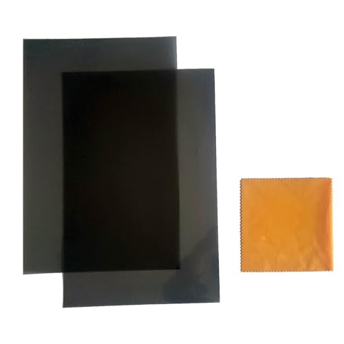 Polarizing Filters 2PCS 7.8x11.8inches Polarizer Linear Adhesive Polarized Film Sheets for LCD Screen Educational Physics Photography Lighting