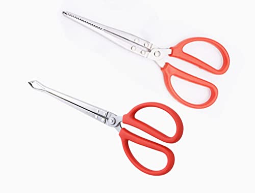 Toasis Stainless Steel Crabbing Tongs for Live Crabs Eels (Mixed-2pack) - style: Mixed-2pack