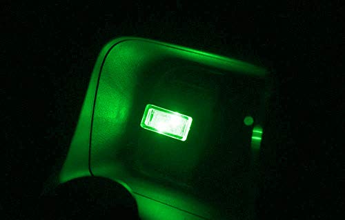 iJDMTOY USB Mini LED Car Interior Ambient Atmosphere Accent Lighting Kit - color: Green