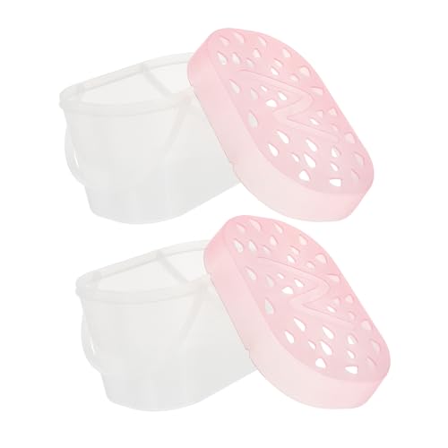 POPETPOP 2pcs Small Pet Plastic Carriers Portable Hamster Boxes Turtle Cases Handheld Reptile Travel Cages for Outdoor Use
