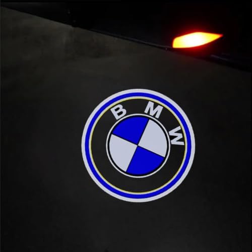 2Pcs Never Fade HD Door Light Logo Projector Compatible with BMW 1/2/3/4/5/6/7/M/X/Z/GT Series Car Accessories - color: YBD-003
