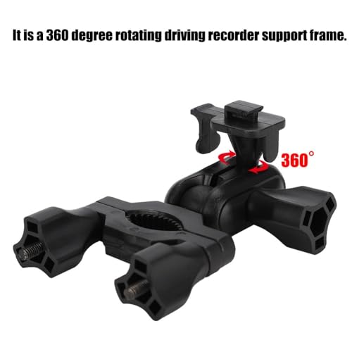 Car Rearview Mirror Dash Cam Holder Universal Fit Metal/Plastic Mount 360° Rotating Bracket for Driving Recorder(Plastic Nut) - style: Plastic Nut