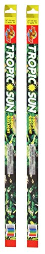 Zoo Med (2 Pack) Tropic Sun 5500K Daylight Fluorescent Bulb T8 32 Watt, 48-Inch