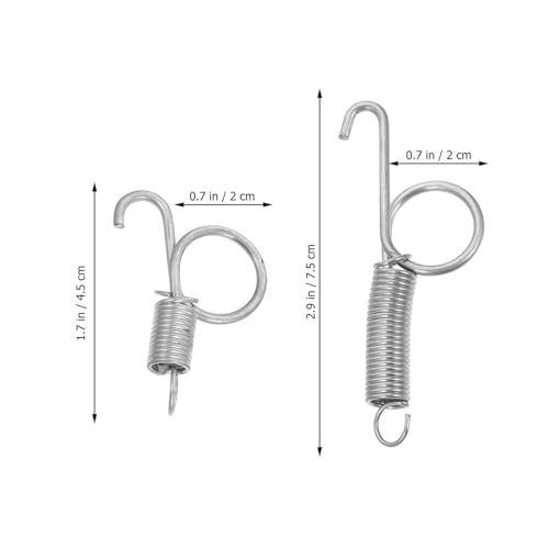 40 Pcs Bird Cage Door Spring Hook Rustproof Wire Lock for Rabbit Chicken Parrot Quail Pigeon