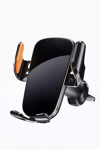 Car Phone Holder with Wireless Charger, Auto Clamping Car Mount, Fast Charging Phone Holder for iPhone & Android, Dashboard Windshield Air Vent Mount