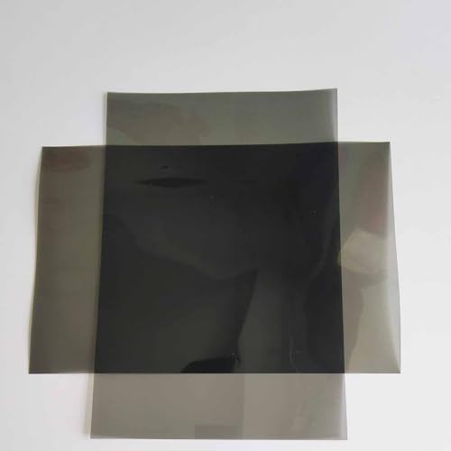 Polarizing Filters 2PCS 7.8x11.8inches Polarizer Linear Adhesive Polarized Film Sheets for LCD Screen Educational Physics Photography Lighting