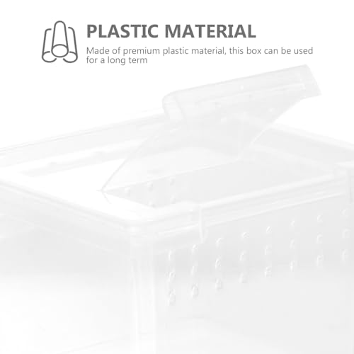 Alipis Reptile Breeding Box Pet Display Container for Turtles Spiders Snakes Lightweight Portable with Stable Ventilation for Fresh Air