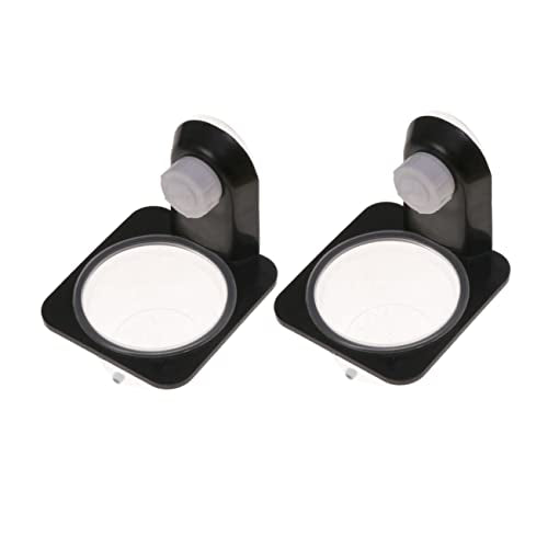 BESPORTBLE 2pcs Reptile Food Bowl Stable Fits Tanks Suction Cup Design Easy to Clean - size: Size 5