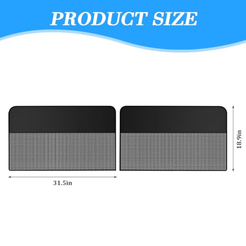 Car Window Shades, 2PCS Block Light Magnetic Vehicle Side Rear Window Covers, UV Protection Automotive Sun Shade Privacy Curtains, Universal for Automobile Sedan Truck - size: Rear Window Covers