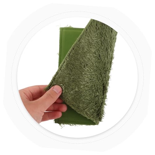 Supple Reptile Terrarium Carpet Mat for Lizards Tortoise Bedding Substrate Liner Moisture Retentive Breathable Reusable Pet Cage Mat for Desert and Tropical Habitats