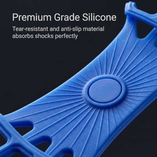 Blue Bike & Motorcycle Phone Holder – 360° Rotating Universal Mount for iPhone, Samsung & Smartphones - color: blue