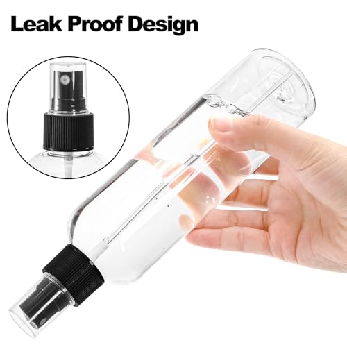 Bekith 16 Pack 8 oz Plastic Spray Bottles, Clear Empty Fine Mist Sprayer Bottles with Pump Spray Cap for Essential Oils, Travel, Perfumes