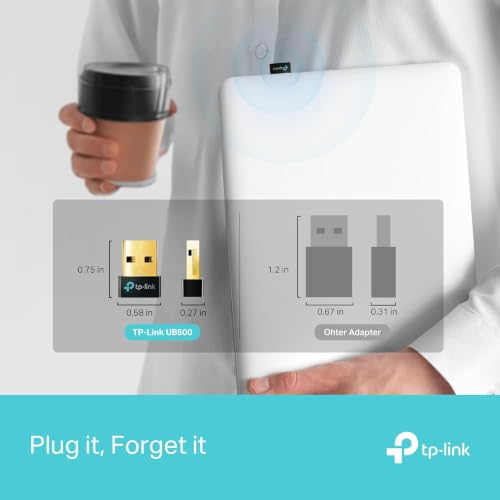 TP-Link USB Bluetooth Adapter for PC - Bluetooth 5.4 USB Dongle Receiver - style: UB500