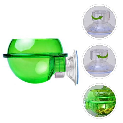 4pcs Reptile Feeder Bowls with Suction Cups, Wall-Mounted Lizard and Gecko Feeding Dish Set, Anti-Escape Terrarium Water and Food Basin for Chameleons and Small Reptiles