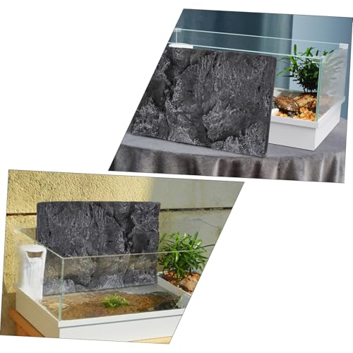VOSAREA 3D Natural Background Reptile Tank Decoration Panel PVC Reptile Cage Decorative Panel
