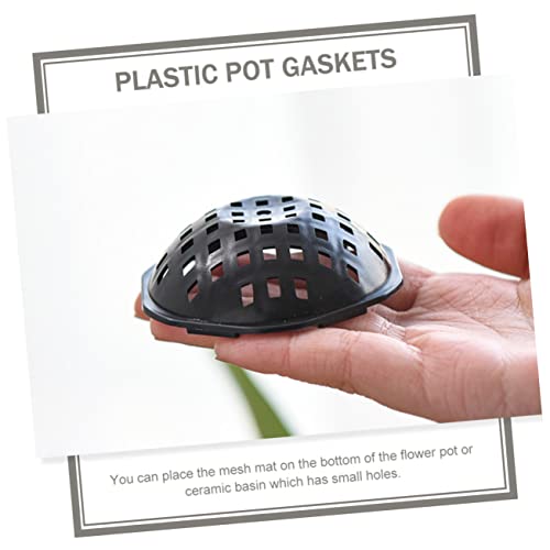 20pcs Planter Hole Mesh Pads for Flower Pots Durable Drainage Gaskets for Bonsai Bottom Mats Prevent Soil Leakage Base Cushion for Garden Use