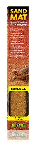 Exo Terra Exo Terra Sand Mat Small, Desert Terrarium Substrate, 43 X 43 Cm (17" X 17") - size: 17 x 17 Inches